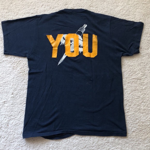 Vintage spark plug design dark blue tee shirt - Picture 2 of 8